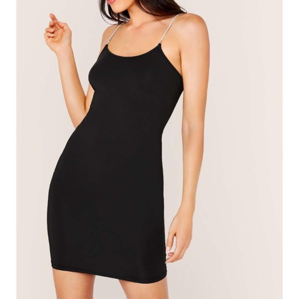 NWT Meshki Ruby Diamond Strap Mini Dress